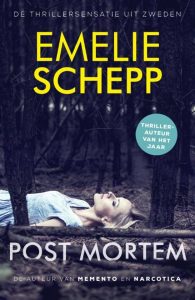 Omslag van de thriller Post Mortem van Emelie Schepp.