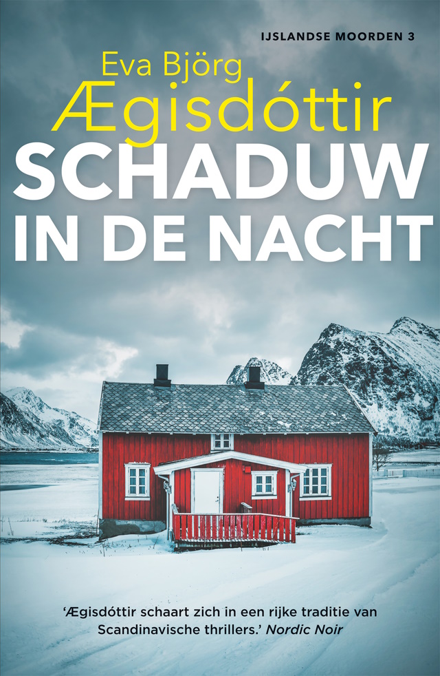 Omslag van de thriller Schaduw in de nacht van Eva Björg Ægisdóttir.